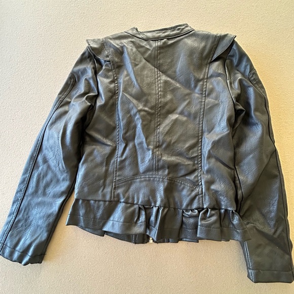Girls Urban Republic Black Faux Leather Moto Jacket Size 14 NWT! Ready to Gift! - Picture 5 of 5